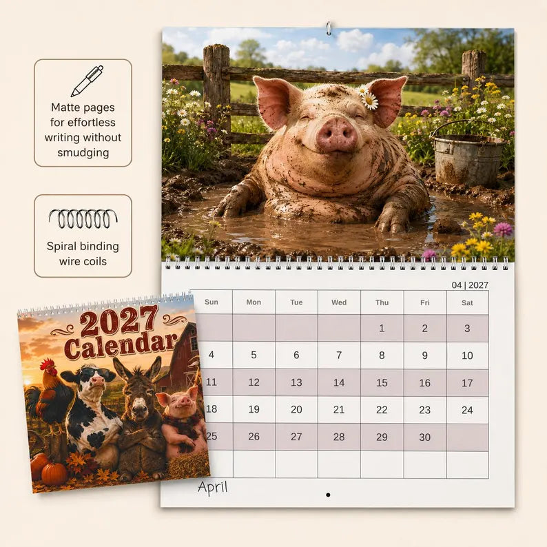 2027 Farm Animal Friends Calendar