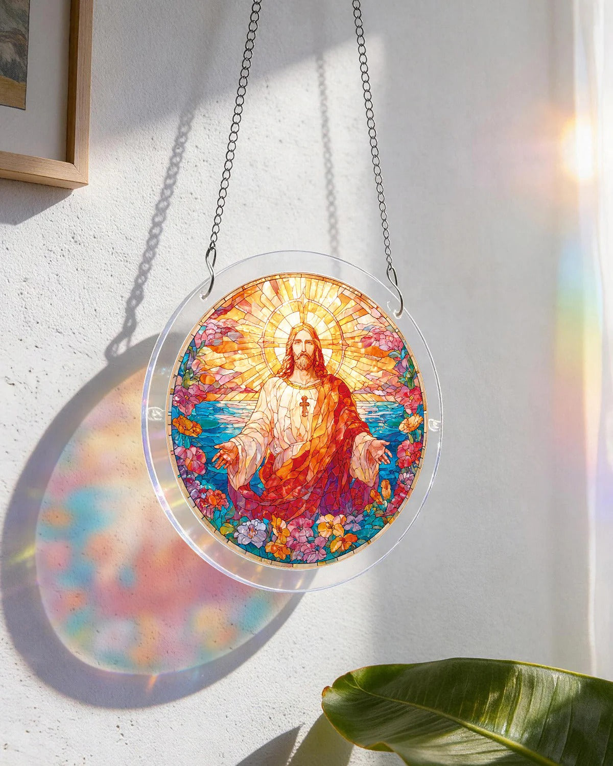 💖Acrylic Jigsaw Puzzle Suncatcher - Holy Light of Jesus Light