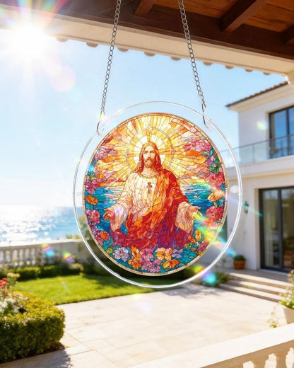 💖Acrylic Jigsaw Puzzle Suncatcher - Holy Light of Jesus Light
