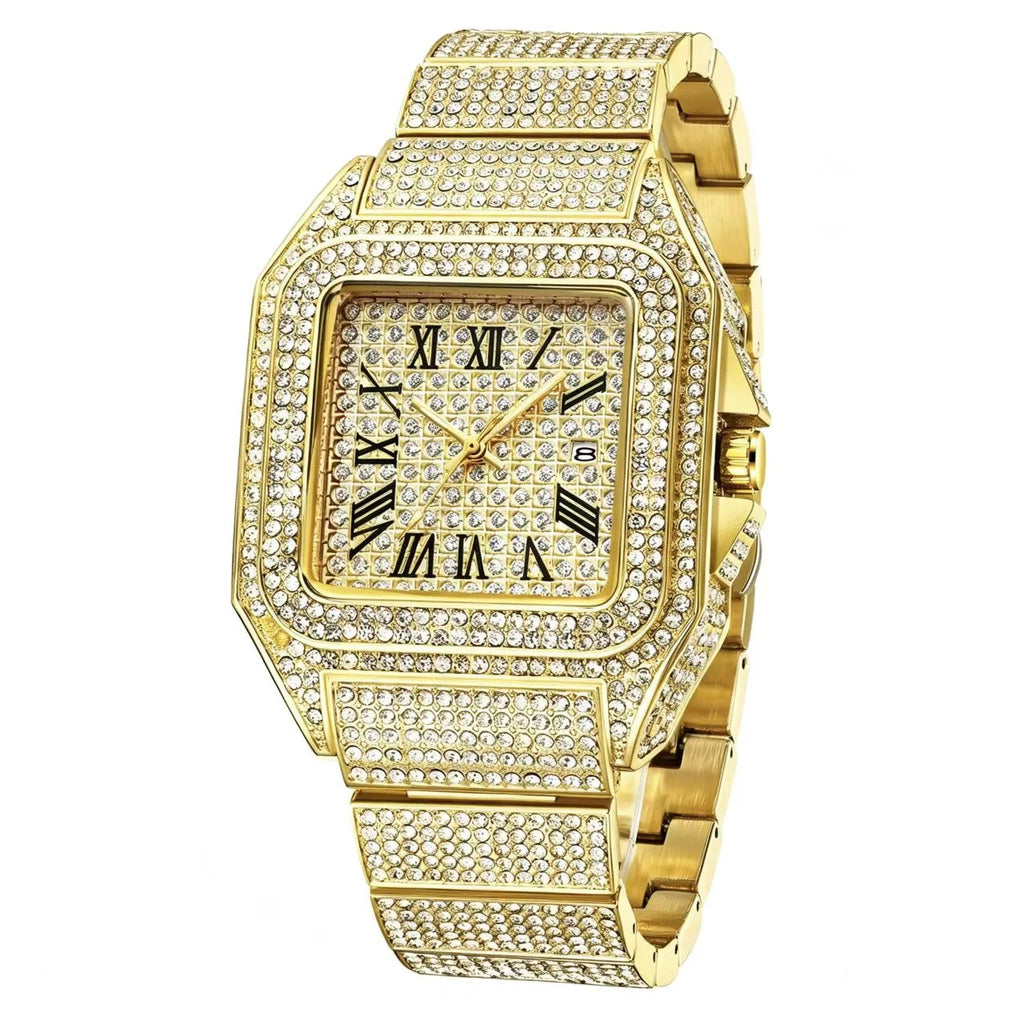 Luxury Square Rhinestone Watch