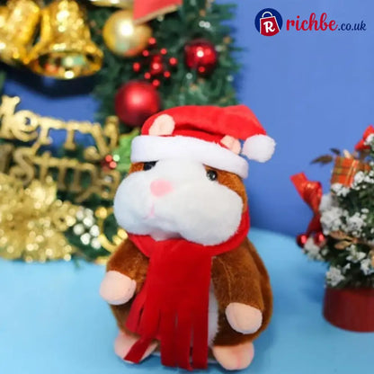 🐹 Last Day Special Price ！✨Talking Hamster Plush – repeats whatever you say auto head-shaking hilarious fun for kids &