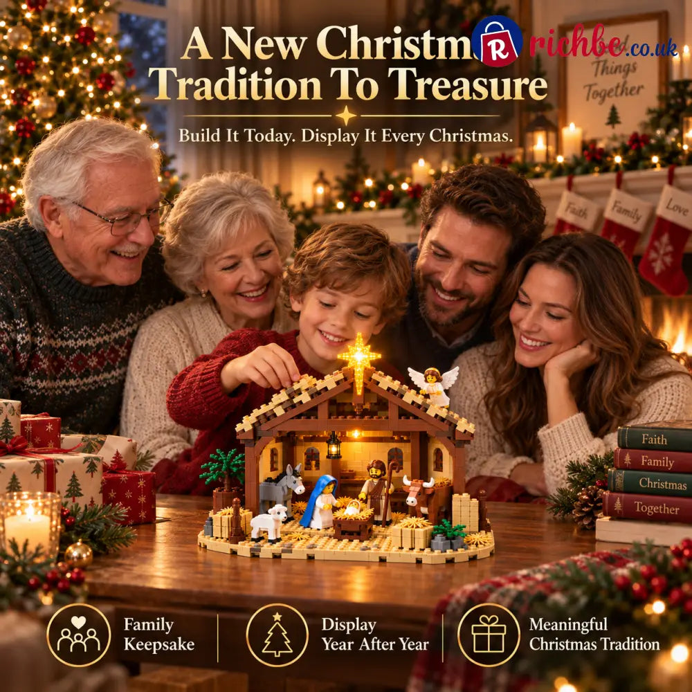 🧱🔥 Last Day48% OFF🌟 Build The Christmas Story – Nativity Scene Building Block Set