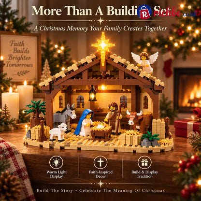 🧱🔥 Last Day48% OFF🌟 Build The Christmas Story – Nativity Scene Building Block Set