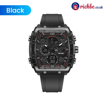 🔥LED Backlight + Stopwatch Technique🔥Multi-Function Sport & Casual Digital Watch - 🔥Black - Hot sale