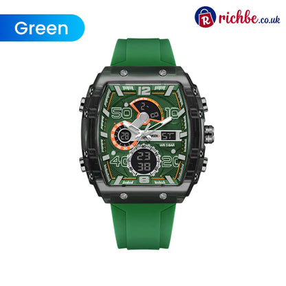 🔥LED Backlight + Stopwatch Technique🔥Multi-Function Sport & Casual Digital Watch - 🔥Green - Hot sale