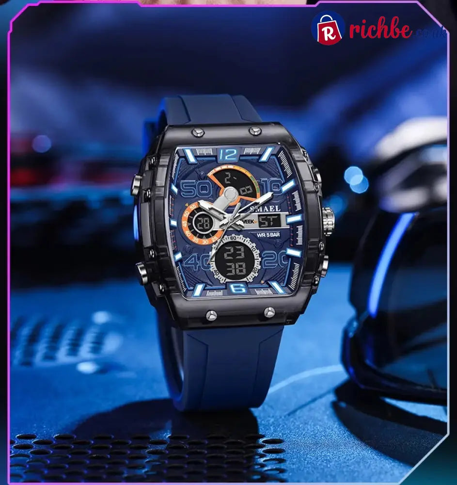 🔥LED Backlight + Stopwatch Technique🔥Multi-Function Sport & Casual Digital Watch - Hot sale