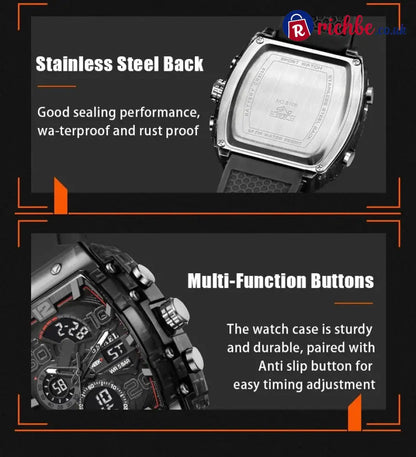 🔥LED Backlight + Stopwatch Technique🔥Multi-Function Sport & Casual Digital Watch - Hot sale