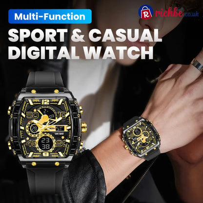 🔥LED Backlight + Stopwatch Technique🔥Multi-Function Sport & Casual Digital Watch - Hot sale