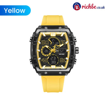 🔥LED Backlight + Stopwatch Technique🔥Multi-Function Sport & Casual Digital Watch - Yellow - Hot sale