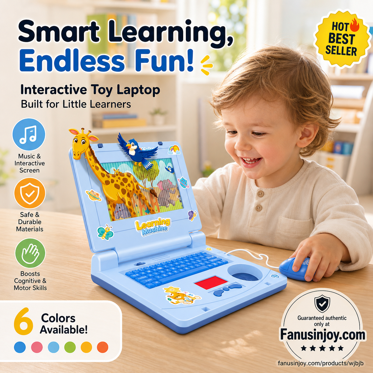 🏆🖥️Limited Time 50% Off: Only £10.99‼️👧Interactive Simulation Toy Laptop｜Kids Educational Pretend Play Learning Toy🖥️