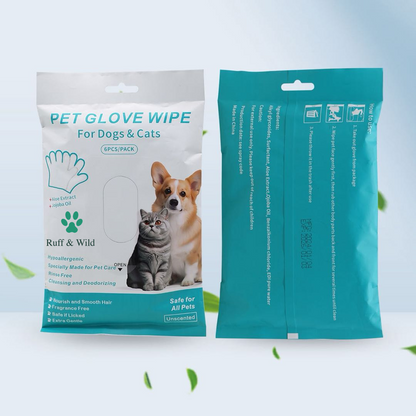 🔥Hypoallergenic Pet Cleaning Glove Wipes (Unscented)