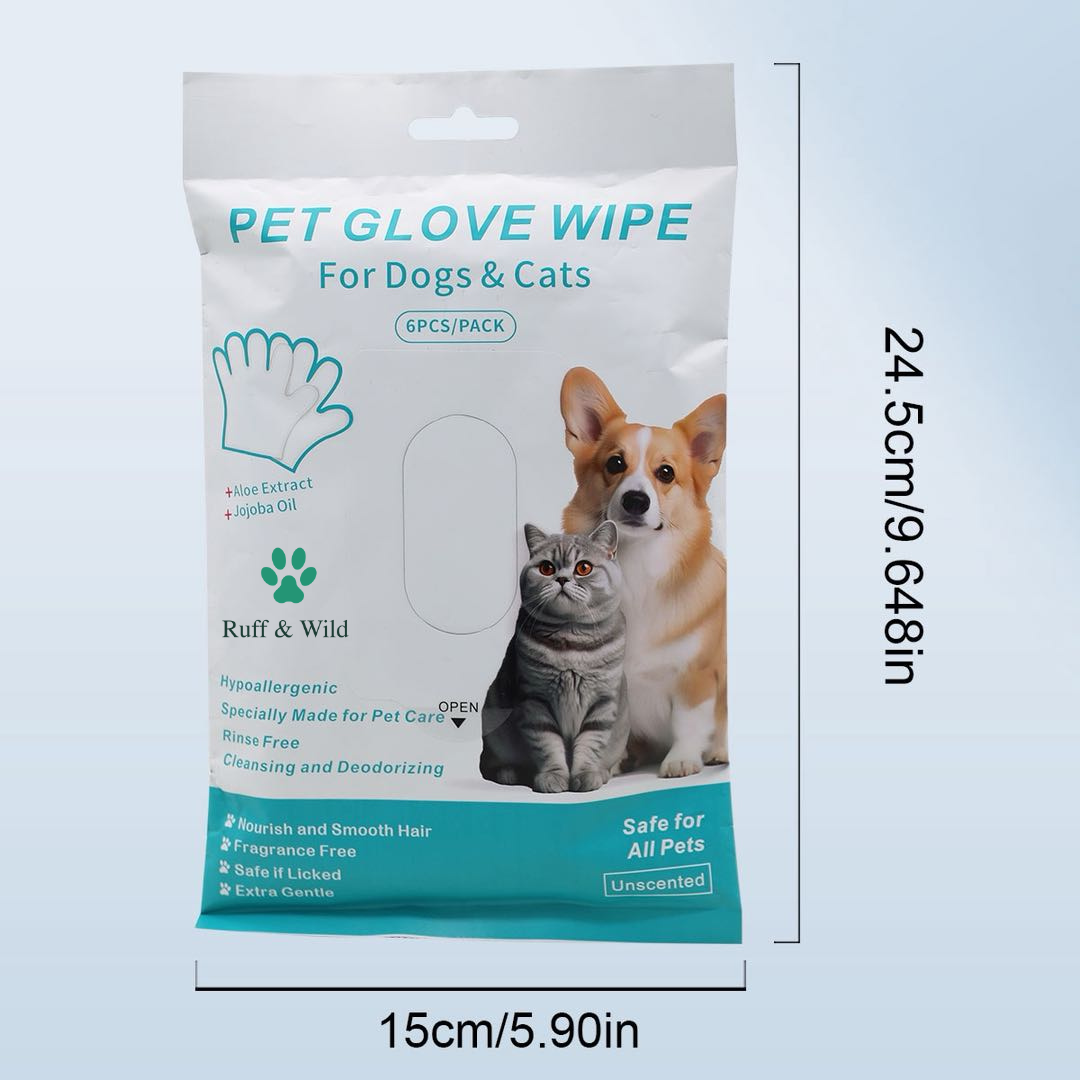 🔥Hypoallergenic Pet Cleaning Glove Wipes (Unscented)