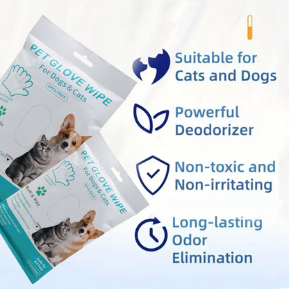 🔥Hypoallergenic Pet Cleaning Glove Wipes (Unscented)