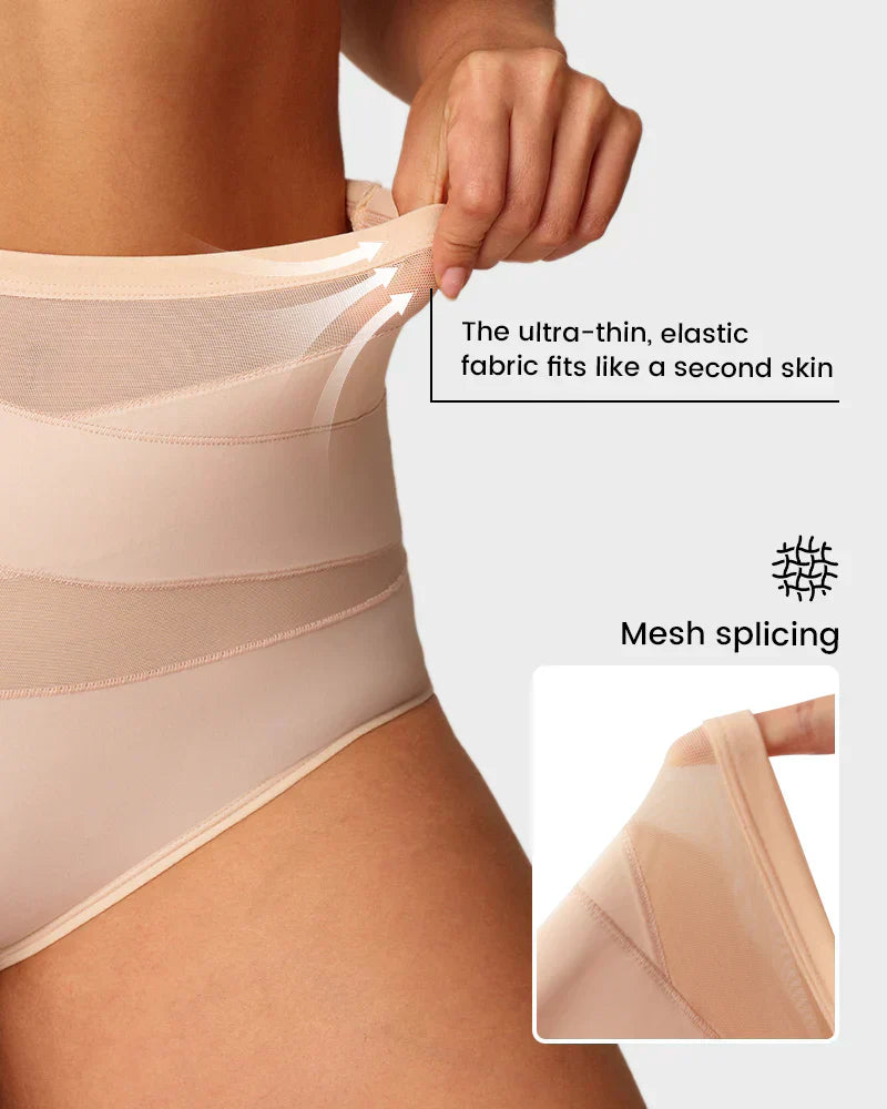 🌸Plus-Size High-Waist Cross Tummy Control Panties✨