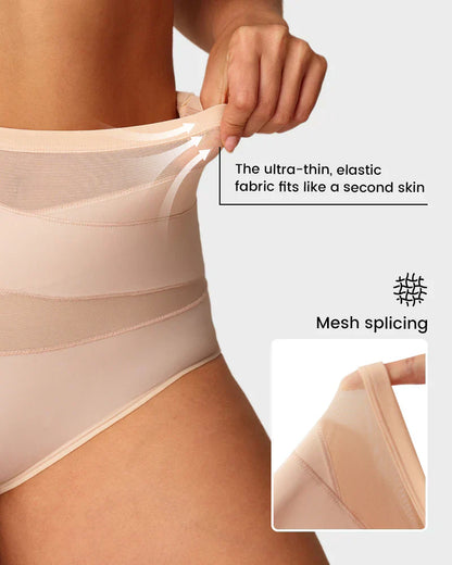 🌸Plus-Size High-Waist Cross Tummy Control Panties✨