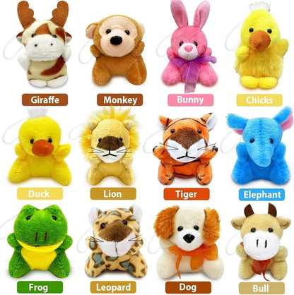 Filled Easter Eggs Mini Stuffed Animal Plush Toys Easter Basket Stuffers