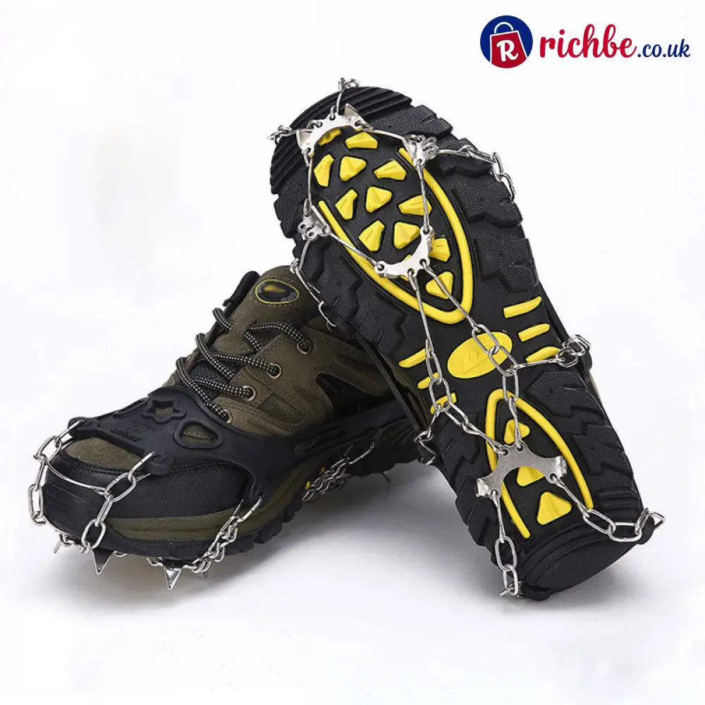 🥾 Save 49% ! ❄️ Anti-Slip Crampons – Grippy stretch-fit & portable ✨ - Black - Houseware & Kitchen
