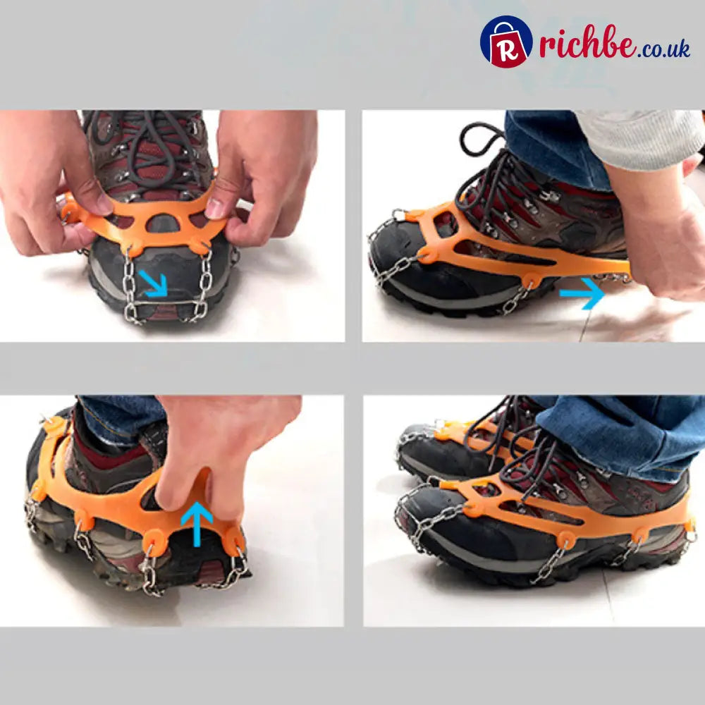 🥾 Save 49% ! ❄️ Anti-Slip Crampons – Grippy stretch-fit & portable ✨ - Houseware & Kitchen