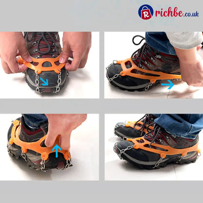 🥾 Save 49% ! ❄️ Anti-Slip Crampons – Grippy stretch-fit & portable ✨ - Houseware & Kitchen