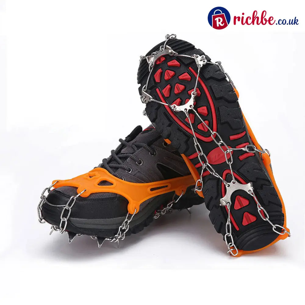 🥾 Save 49% ! ❄️ Anti-Slip Crampons – Grippy stretch-fit & portable ✨ - Orange - Houseware & Kitchen
