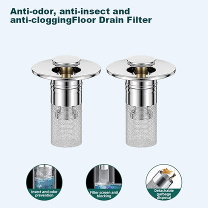 🔥Last Day Promotion 45% OFF🏆Pop Up Sink Drain Strainer----🛀Removes odors and prevents blockages