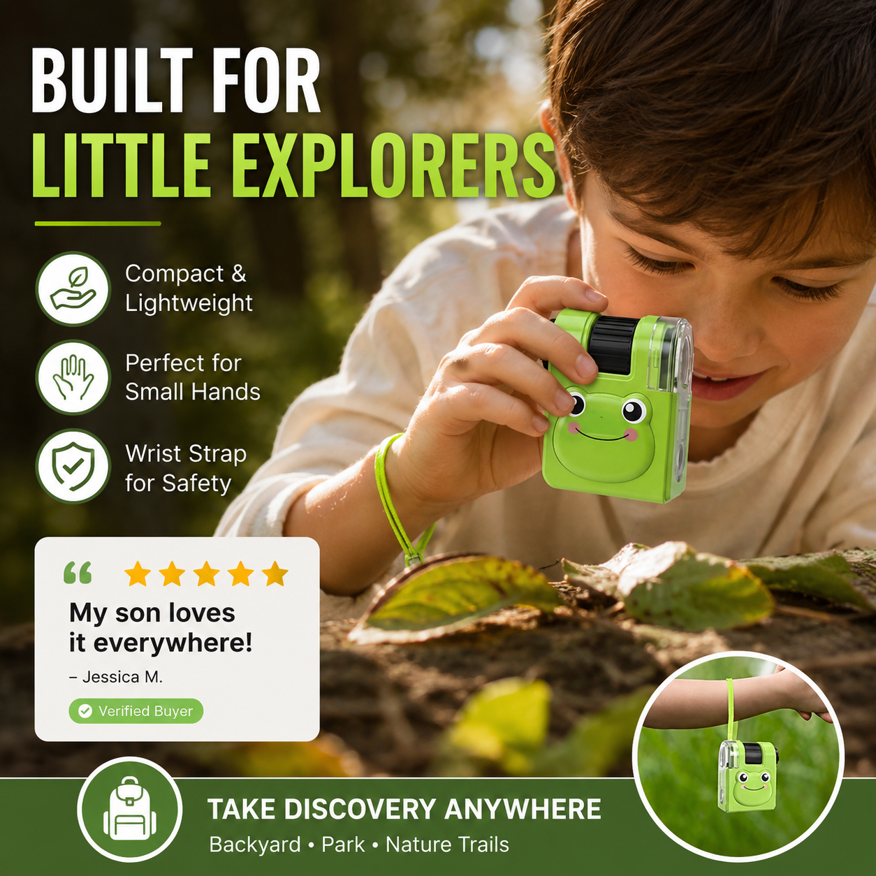 🥳2026 HOT SALE🥳📱🔬 40% OFF! Selling Fast – Portable Kids Microscope – Pocket‑sized, UV light for fun checks, clips to phone. Adventure in your pocket! 🎒⚡