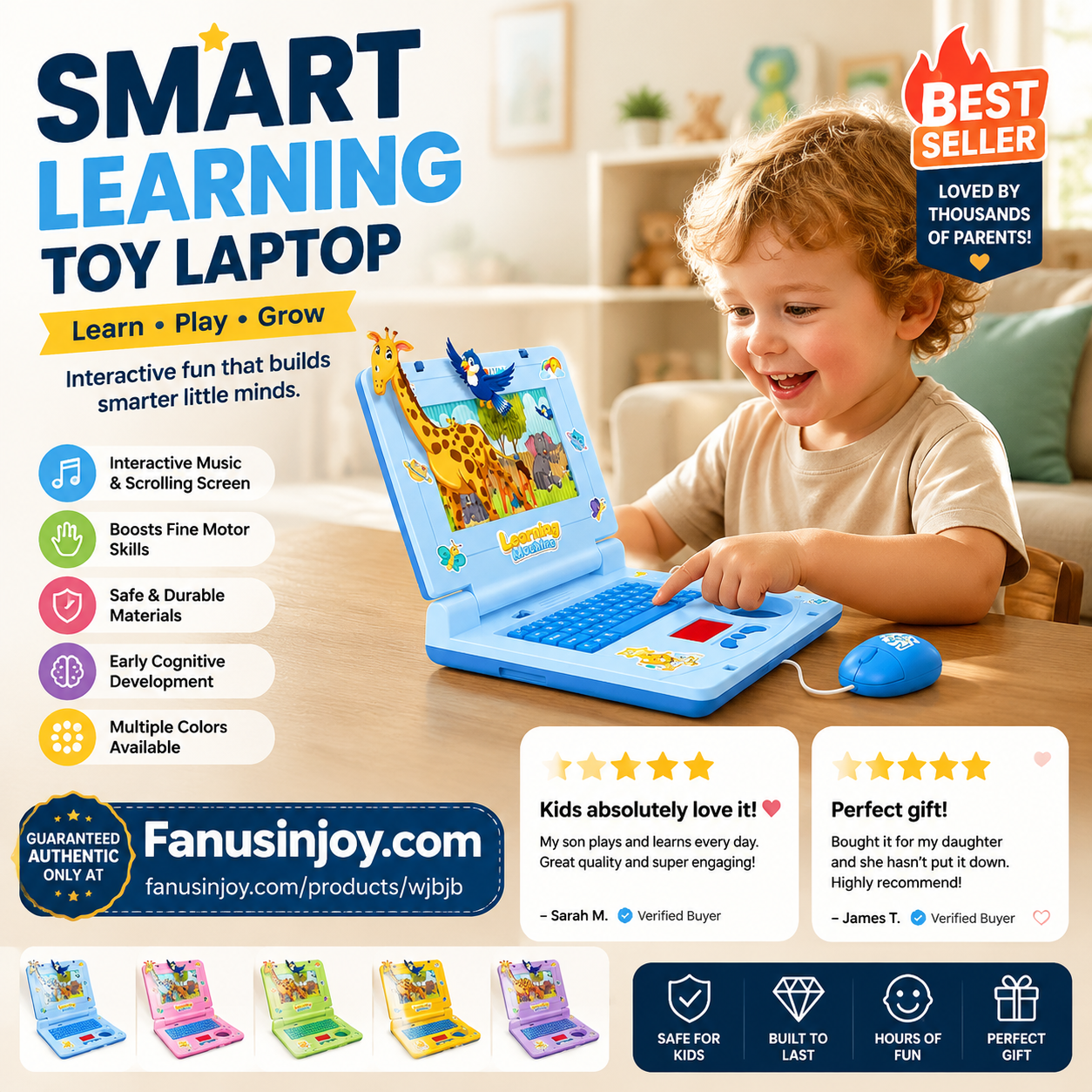 🏆🖥️Limited Time 50% Off: Only £10.99‼️👧Interactive Simulation Toy Laptop｜Kids Educational Pretend Play Learning Toy🖥️