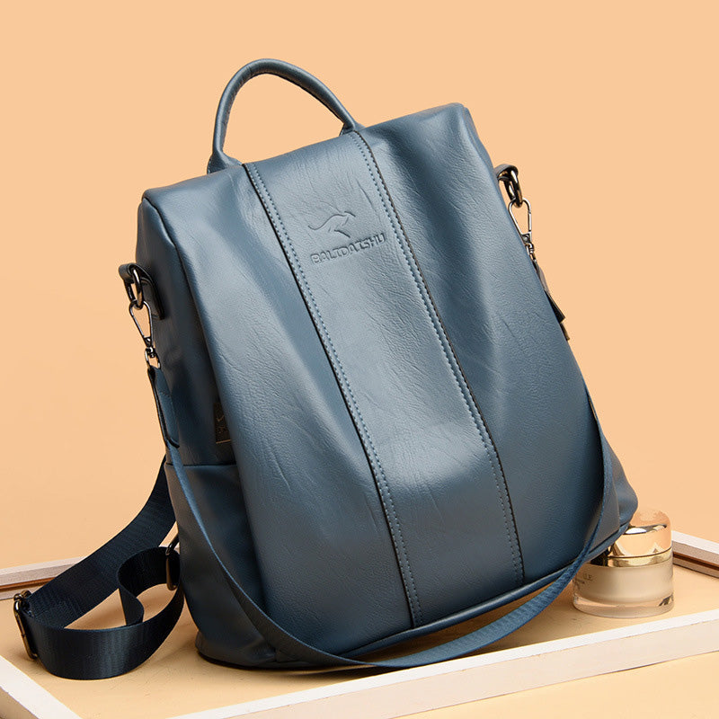 🎒 LIMITED-TIME 30% OFF! ✨ Ladies' Large Capacity Backpack – Stylish, PU Leather, User-Friendly 👜