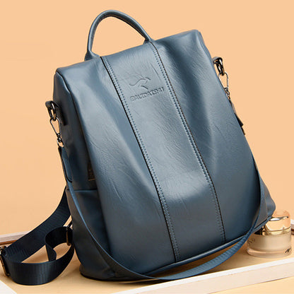 🎒 LIMITED-TIME 30% OFF! ✨ Ladies' Large Capacity Backpack – Stylish, PU Leather, User-Friendly 👜