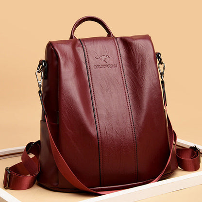 🎒 LIMITED-TIME 30% OFF! ✨ Ladies' Large Capacity Backpack – Stylish, PU Leather, User-Friendly 👜