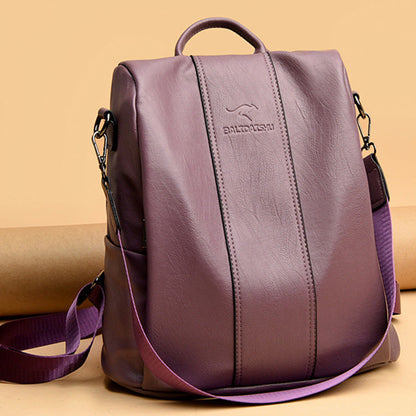 🎒 LIMITED-TIME 30% OFF! ✨ Ladies' Large Capacity Backpack – Stylish, PU Leather, User-Friendly 👜