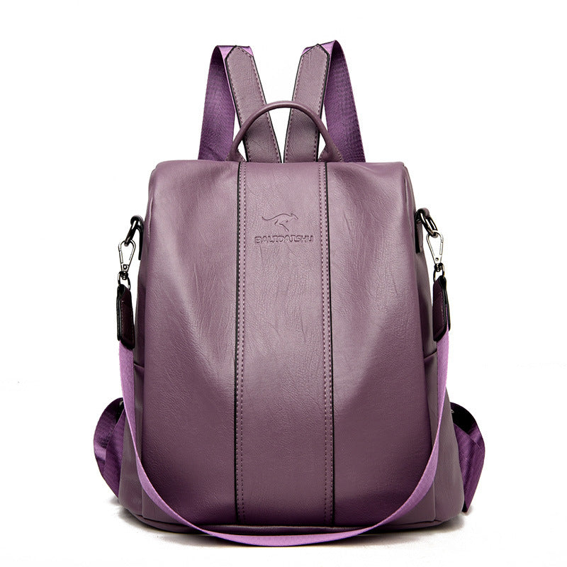 🎒 LIMITED-TIME 30% OFF! ✨ Ladies' Large Capacity Backpack – Stylish, PU Leather, User-Friendly 👜