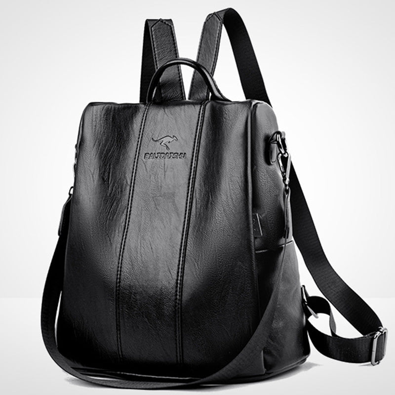 🎒 LIMITED-TIME 30% OFF! ✨ Ladies' Large Capacity Backpack – Stylish, PU Leather, User-Friendly 👜