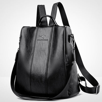 🎒 LIMITED-TIME 30% OFF! ✨ Ladies' Large Capacity Backpack – Stylish, PU Leather, User-Friendly 👜