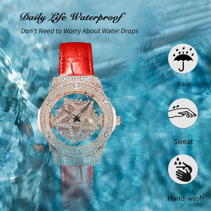 ⌚ LIMITED-TIME 40% OFF! 💥 Fashion Dress Watch Rhinestone Dial – Quartz Movement, 30M Waterproof, Adjustable Clasp ✨