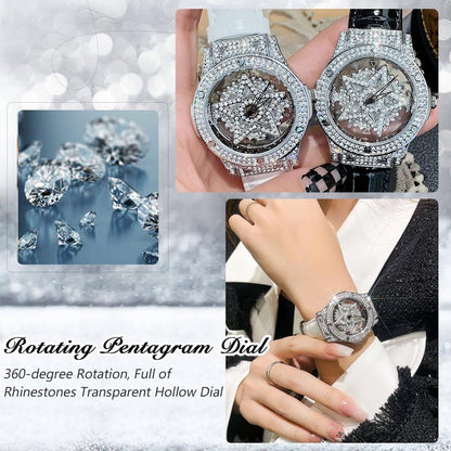 ⌚ LIMITED-TIME 40% OFF! 💥 Fashion Dress Watch Rhinestone Dial – Quartz Movement, 30M Waterproof, Adjustable Clasp ✨