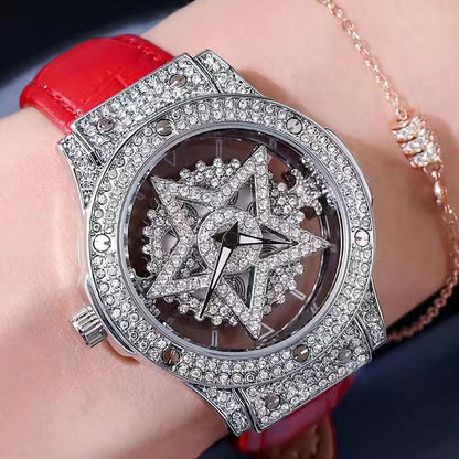 ⌚ LIMITED-TIME 40% OFF! 💥 Fashion Dress Watch Rhinestone Dial – Quartz Movement, 30M Waterproof, Adjustable Clasp ✨