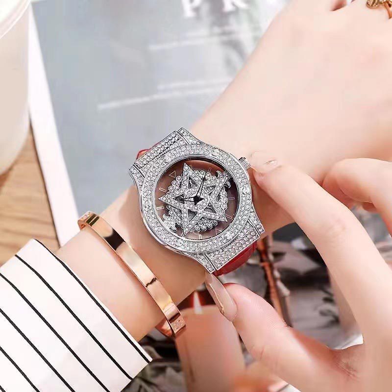⌚ LIMITED-TIME 40% OFF! 💥 Fashion Dress Watch Rhinestone Dial – Quartz Movement, 30M Waterproof, Adjustable Clasp ✨