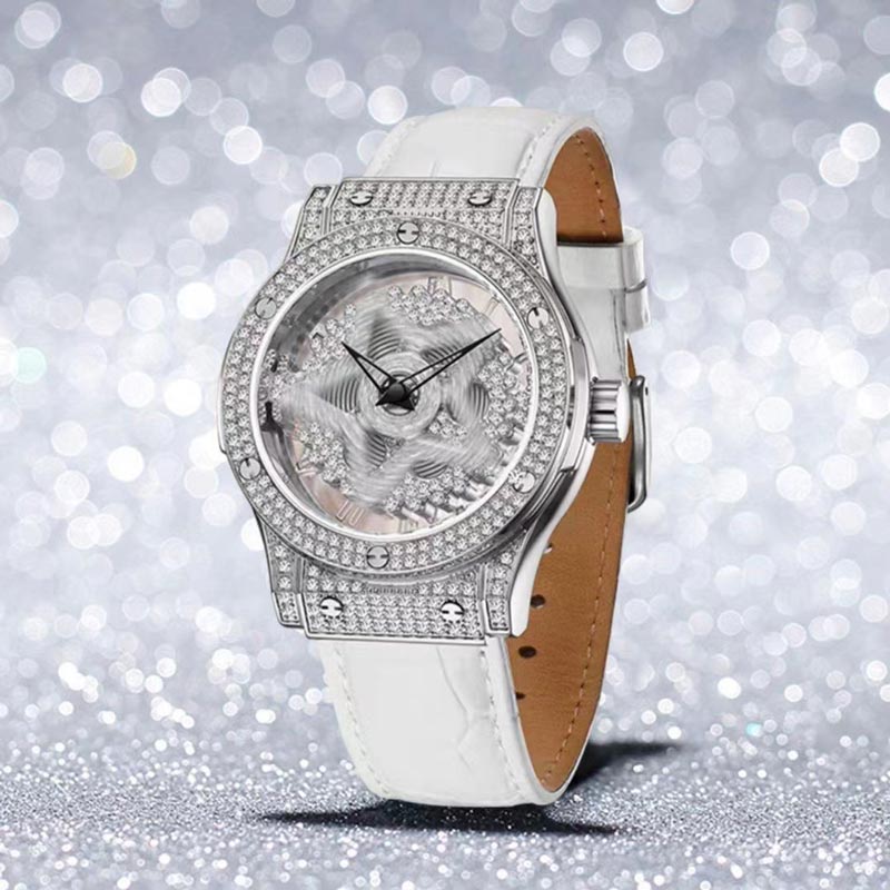 ⌚ LIMITED-TIME 40% OFF! 💥 Fashion Dress Watch Rhinestone Dial – Quartz Movement, 30M Waterproof, Adjustable Clasp ✨