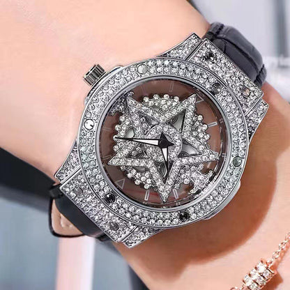 ⌚ LIMITED-TIME 40% OFF! 💥 Fashion Dress Watch Rhinestone Dial – Quartz Movement, 30M Waterproof, Adjustable Clasp ✨