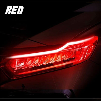 💡 LIMITED‑TIME 48% OFF! ⚡ 2 Pcs Flexible Car LED Flow Signal Light – Waterproof Dual‑Color, Self‑Adhesive 12V Strip ✨