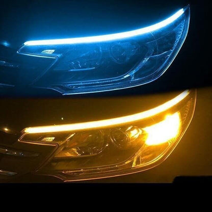💡 LIMITED‑TIME 48% OFF! ⚡ 2 Pcs Flexible Car LED Flow Signal Light – Waterproof Dual‑Color, Self‑Adhesive 12V Strip ✨