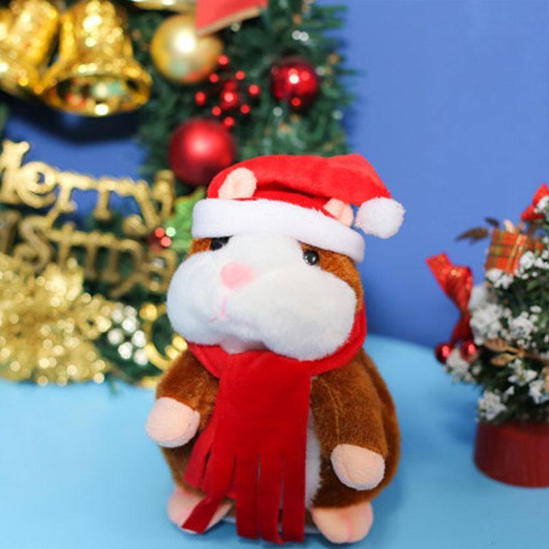 🐹 Last Day Special！✨Talking Hamster Plush – repeats whatever you say, auto head-shaking, hilarious fun for kids & adults.🎁