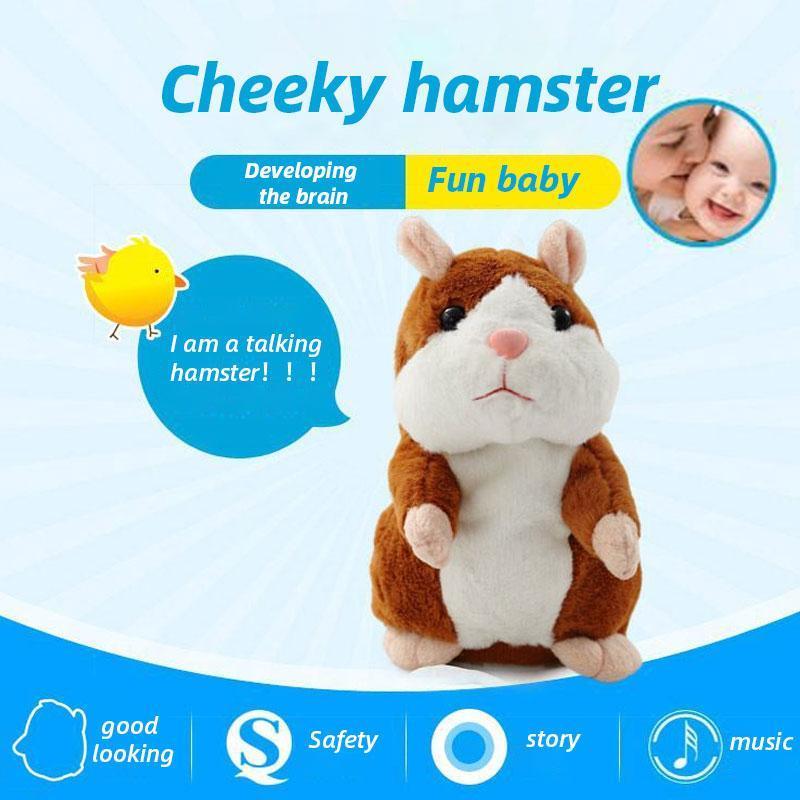 🐹 Last Day Special！✨Talking Hamster Plush – repeats whatever you say, auto head-shaking, hilarious fun for kids & adults.🎁