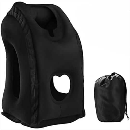✈️ LIMITED-TIME 49% OFF! 💨 Inflatable Travel Pillow | 360° Support – Soft Flocking, Quick Inflate, Compact