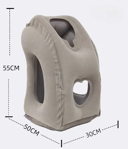 ✈️ LIMITED-TIME 49% OFF! 💨 Inflatable Travel Pillow | 360° Support – Soft Flocking, Quick Inflate, Compact