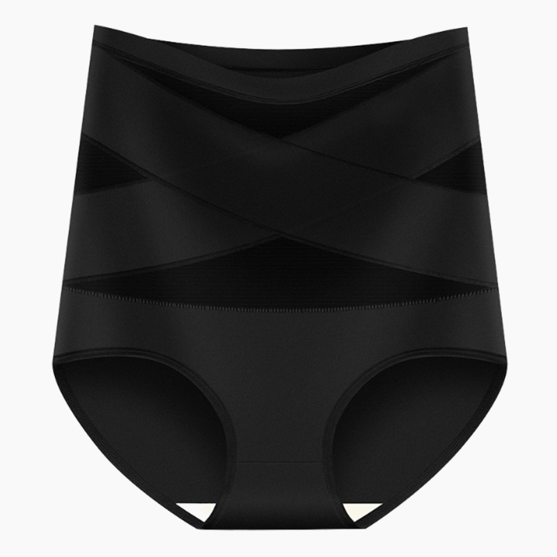 🌸Plus-Size High-Waist Cross Tummy Control Panties✨
