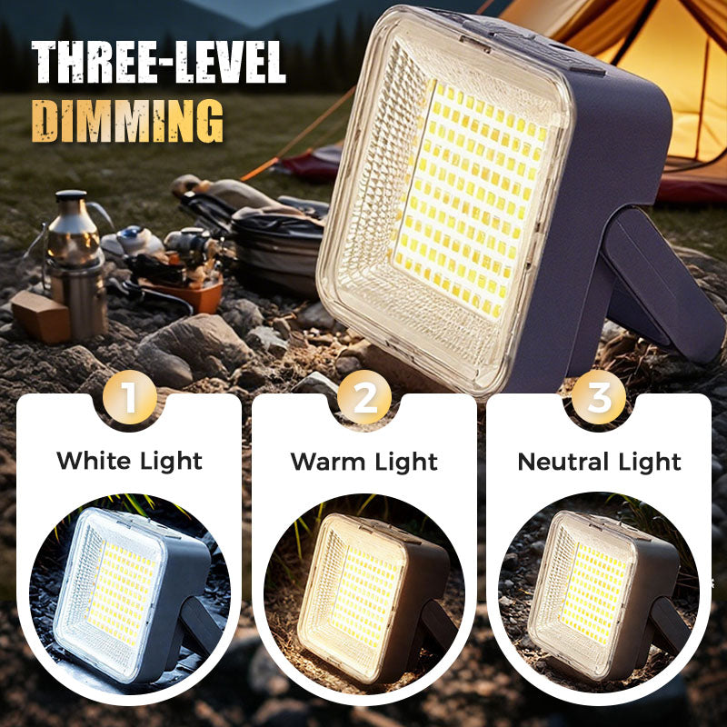 📢📢40% OFF !! ⏰Solar Camping Light – Waterproof, Portable, 3 Modes & Power Bank 🔋