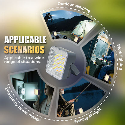 📢📢40% OFF !! ⏰Solar Camping Light – Waterproof, Portable, 3 Modes & Power Bank 🔋