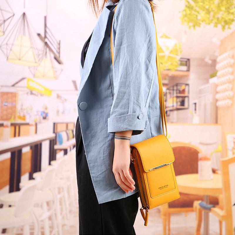 🔥Last Day Promotion!!👜 📱 Simple and elegant women's touchscreen crossbody phone wallet
